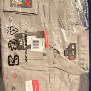 Ariat Men’s Work Shirt Beige/Tan